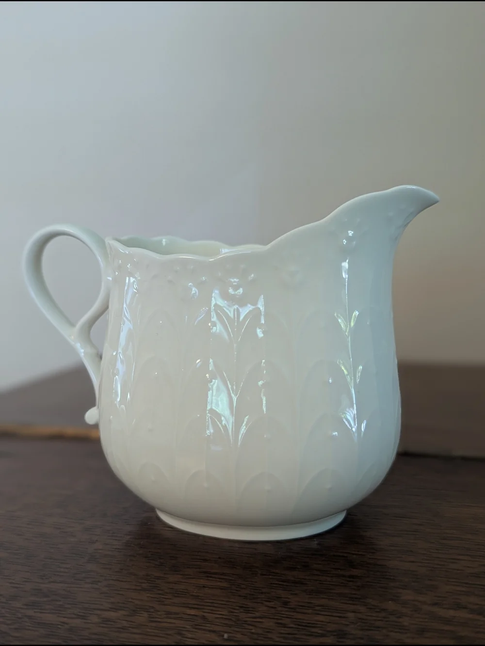 Mikasa White Silk Bone China Creamer A7050 Japan